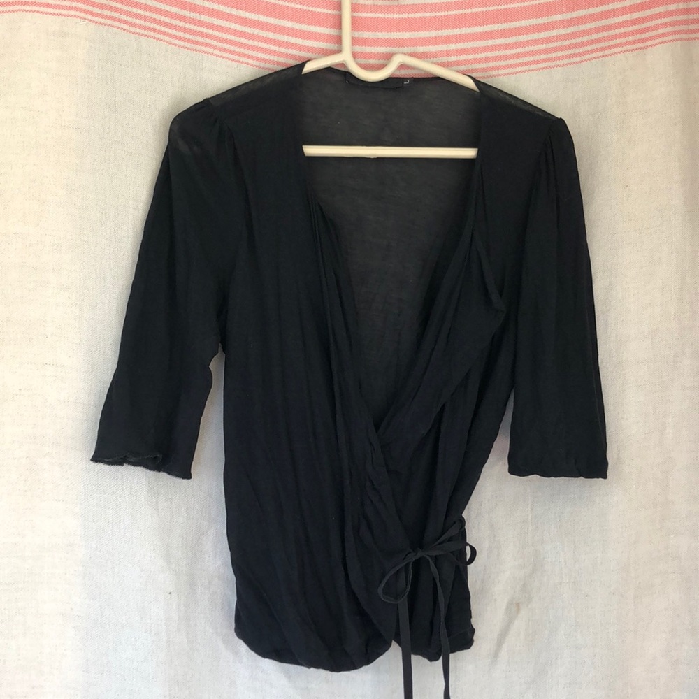 Black wrap top